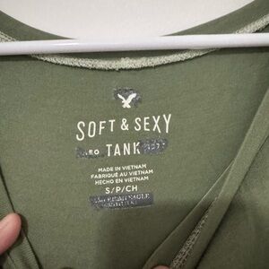 American Eagle Olive Soft & Sexy Tank
